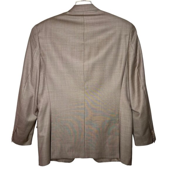 APT 9 Modern Fit Mens Wool Two Button Suit Jacket Sport Coat Size 44L Beige - Picture 2 of 14